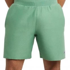 Champion Men's 7 Reverse Weave Cut Off Shorts For Men Oatmeal Heather