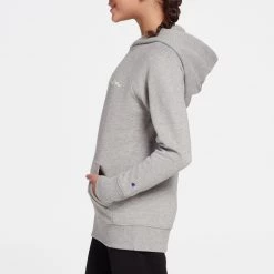 Champion Girls' Solid Raglan Fleece Hoodie For Girls' Oxford Heather -Champion Shop unnamed file 114