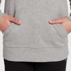 Champion Girls' Solid Raglan Fleece Hoodie For Girls' Oxford Heather -Champion Shop unnamed file 116