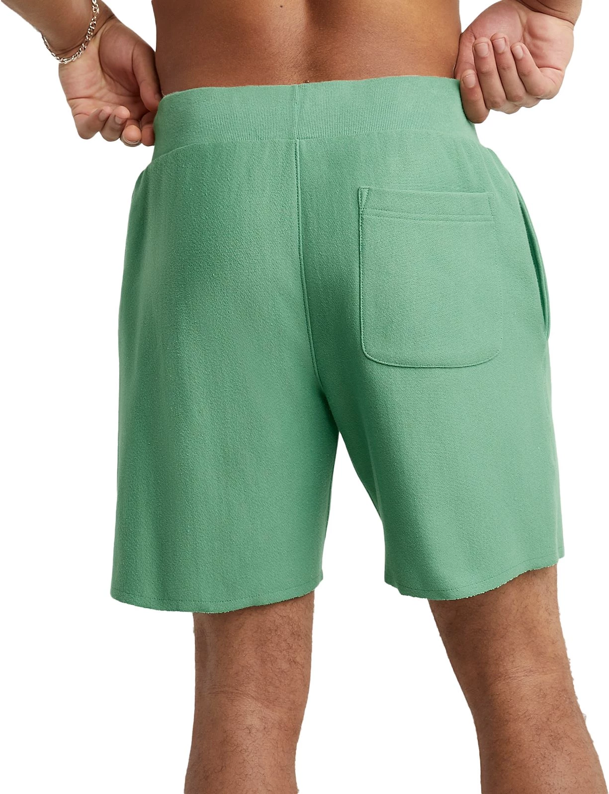 Champion Men's 7 Reverse Weave Cut Off Shorts For Men Oatmeal Heather 4 Champion Men's 7 Reverse Weave Cut Off Shorts For Men Oatmeal Heather - Image 2