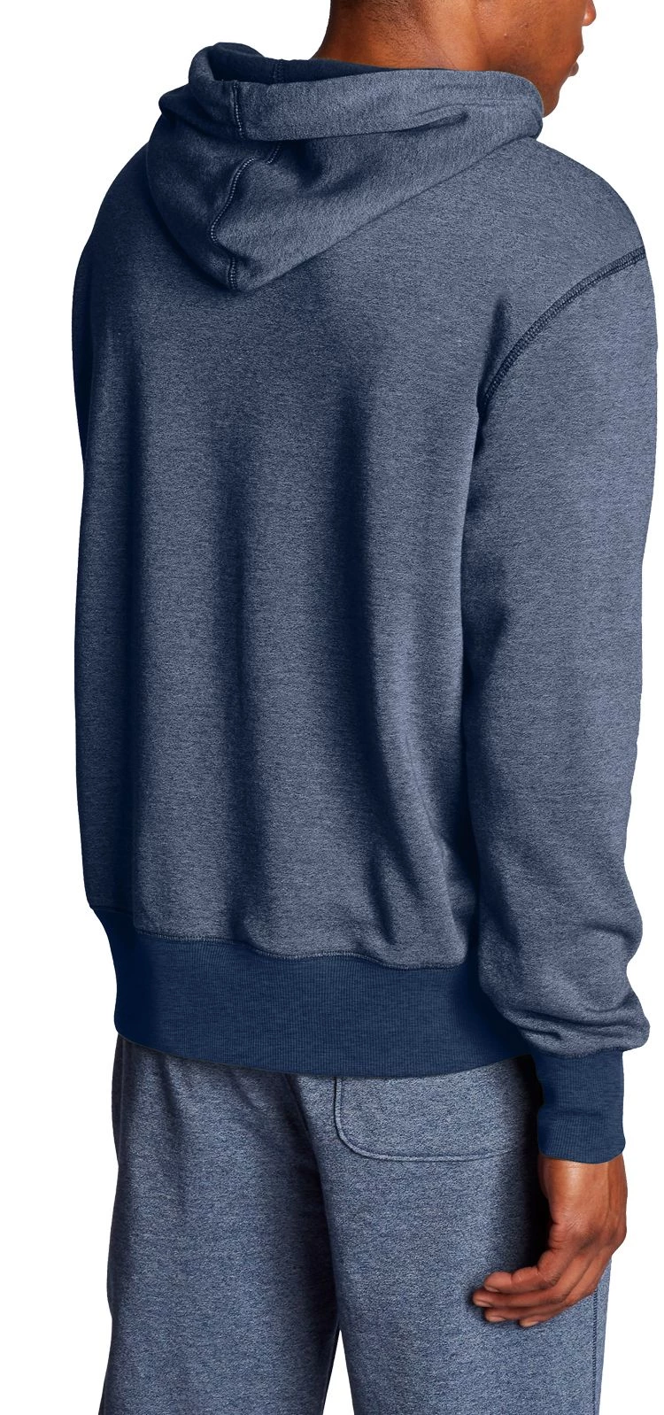 Champion Men's Heritage Heather YC Pullover Hoodie For Men Mdngh Vst Blu Sro/mdnght 4 Champion Men's Heritage Heather YC Pullover Hoodie For Men Mdngh Vst Blu Sro/mdnght - Image 2