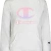 Champion Girls' Ombre Script French Terry Hoodie For Girls' White -Champion Shop unnamed file 162