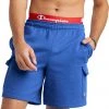 Champion Men's Powerblend Fleece Cargo 8" Shorts For Men Bright Royal -Champion Shop unnamed file 17