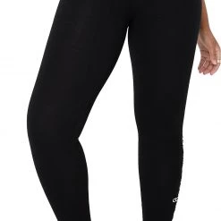 Champion Women's Authentic Script Logo 7/8 Tights For Women Black
