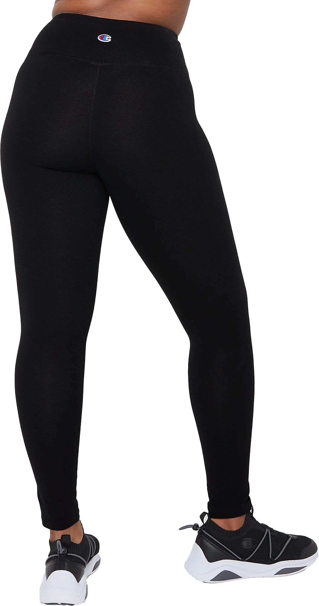 Champion Women's Authentic Script Logo 7/8 Tights For Women Black 4 Champion Women's Authentic Script Logo 7/8 Tights For Women Black - Image 2