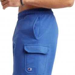 Champion Men's Powerblend Fleece Cargo 8" Shorts For Men Bright Royal -Champion Shop unnamed file 19