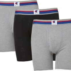 Champion Men's Boxer Briefs 3 Pack For Men Assorted