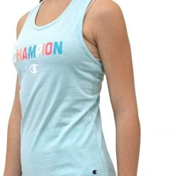 Champion Girls' Collegiate Tank Top For Girls' Blue Mist Heather -Champion Shop unnamed file 258