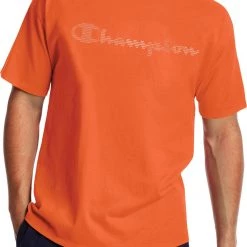 Champion Men's Classic Graphic T-Shirt For Men Orange