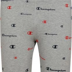 Champion Girls' Americana Bike Shorts For Girls' Oxford Heather