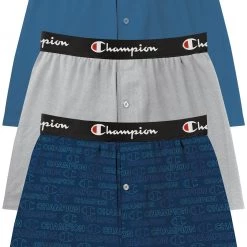 Champion Men's Everyday Comfort Boxers For Men Blue/gray