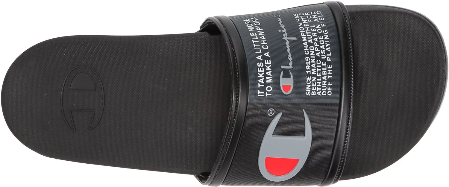 Champion Men's IPO Squish Slides For Men Black/black 6 Champion Men's IPO Squish Slides For Men Black/black - Image 4