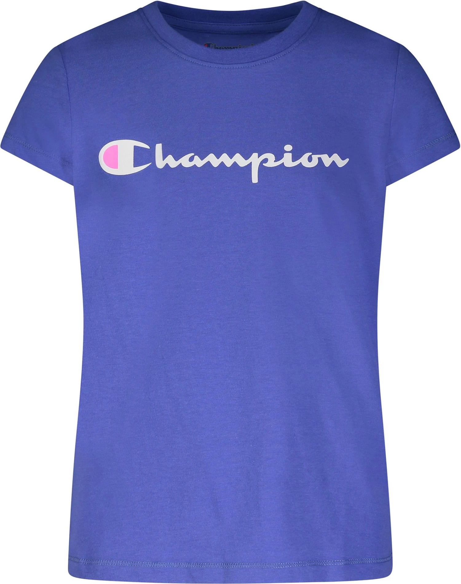 Champion Girls' Solid Graphic T-Shirt For Girls' Oxford Heather 3 Champion Girls' Solid Graphic T-Shirt For Girls' Oxford Heather