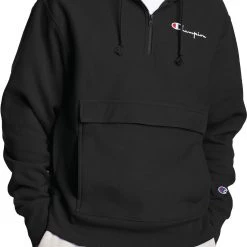 Champion Men's Reverse Weave Anorak For Men Black