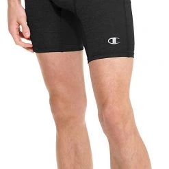 Champion Men's PowerFlex Compression Shorts For Men Black