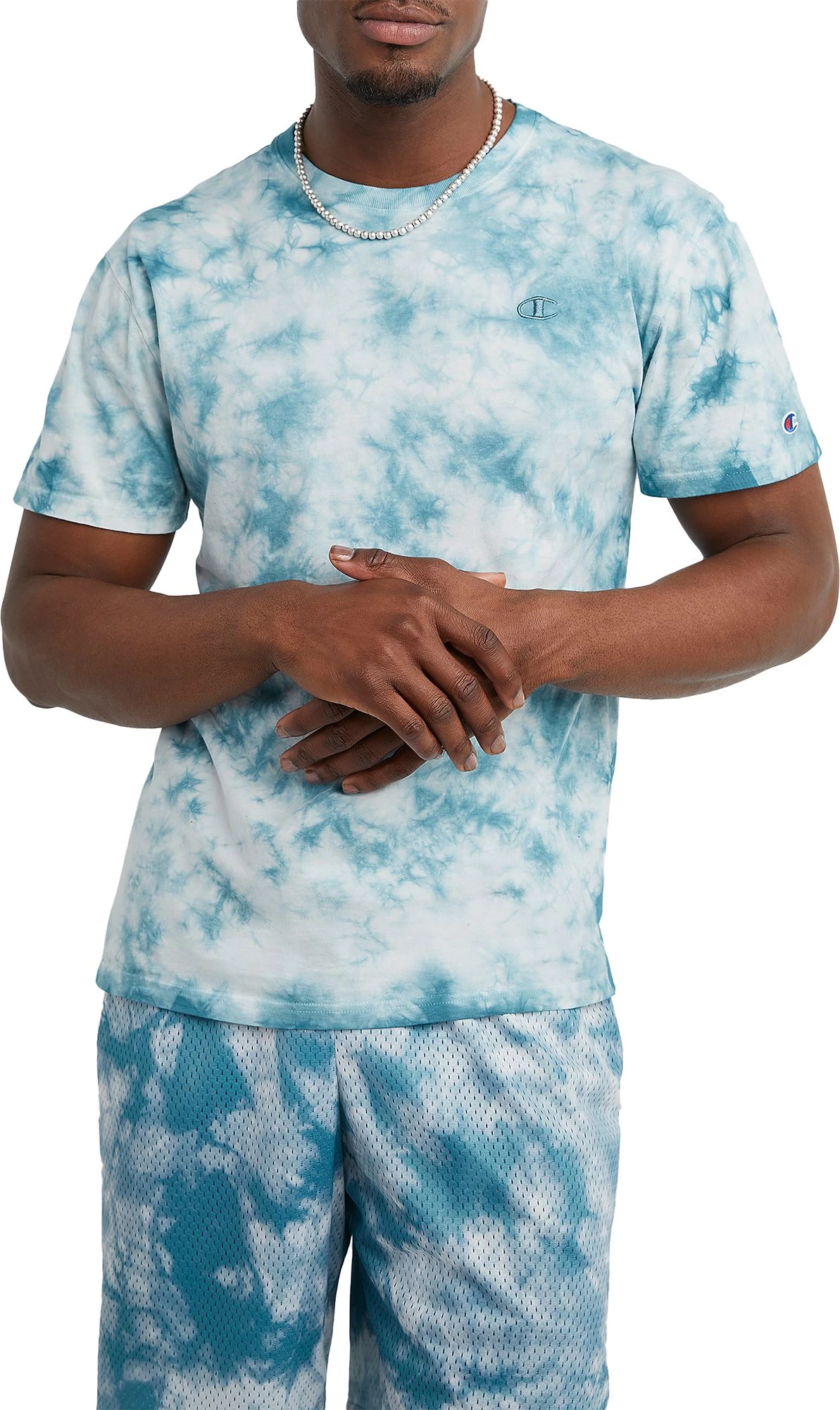 Champion Men's Crush Dye Classic T-Shirt For Men Crush Dye Oxford Grey 3 Champion Men's Crush Dye Classic T-Shirt For Men Crush Dye Oxford Grey