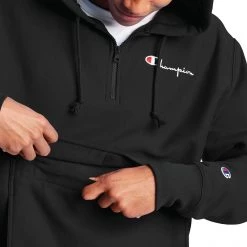 Champion Men's Reverse Weave Anorak For Men Black -Champion Shop unnamed file 36