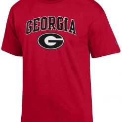 Champion Men's Georgia Bulldogs Red T-Shirt For Men