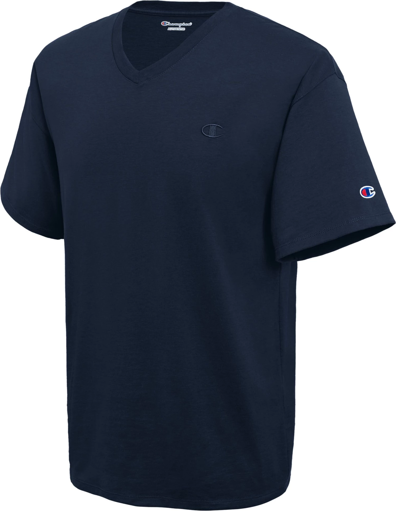 Champion Men's Classic Jersey V-Neck T-Shirt For Men Navy 5 Champion Men's Classic Jersey V-Neck T-Shirt For Men Navy - Image 3