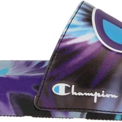 Champion Women's IPO Tie Dye Slides For Women Pink/yellow