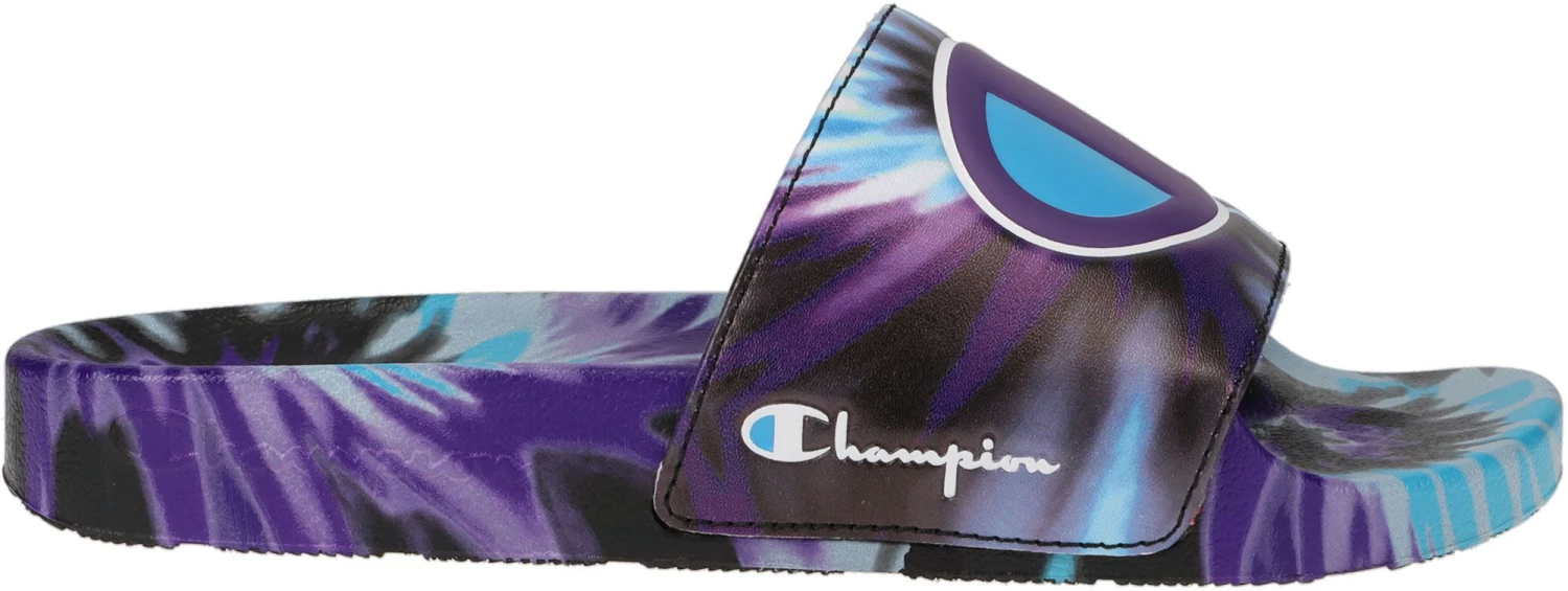 Champion Women's IPO Tie Dye Slides For Women Pink/yellow 3 Champion Women's IPO Tie Dye Slides For Women Pink/yellow
