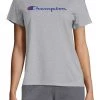 Champion Women's Pop Color Logo T-Shirt For Women Black -Champion Shop unnamed file 416