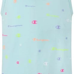 Champion Girls' Collegiate Print Tank Top For Girls' Blue Mist