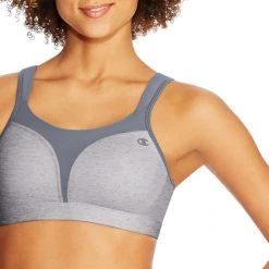 Champion Women's Spot Comfort Sports Bra For Women Oxford Heather/medium Gry