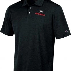 Champion Men's Georgia Bulldogs Black Promo Polo For Men
