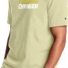 Champion Men's Heritage Reflection Logo Graphic T-Shirt For Men Lemon Glacier -Champion Shop unnamed file 469
