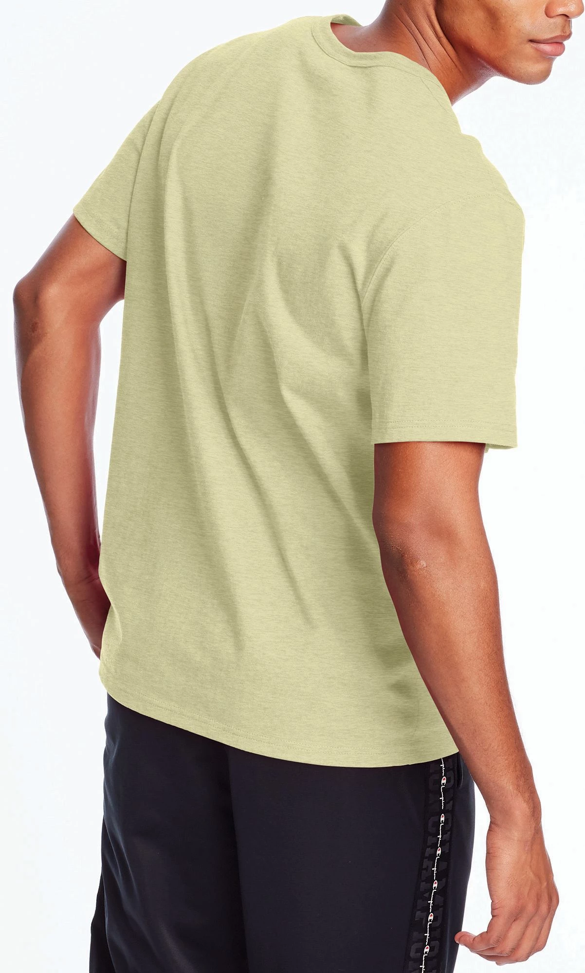 Champion Men's Heritage Reflection Logo Graphic T-Shirt For Men Lemon Glacier 4 Champion Men's Heritage Reflection Logo Graphic T-Shirt For Men Lemon Glacier - Image 2