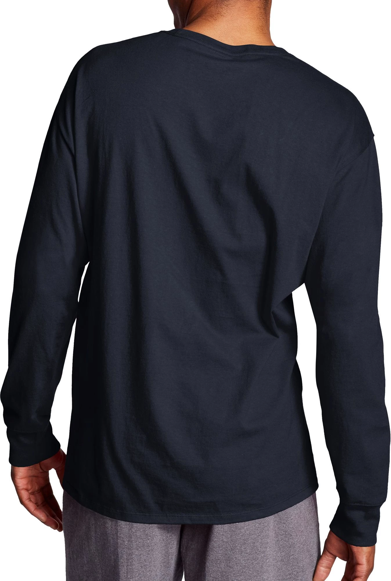 Champion Men's Chest Script Long Sleeve Tee For Men Scarlet 4 Champion Men's Chest Script Long Sleeve Tee For Men Scarlet - Image 2