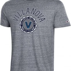 Champion Men's Villanova Wildcats Grey Triblend T-Shirt For Men