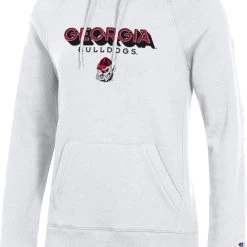 Champion Women's Georgia Bulldogs White Pullover Hoodie For Women