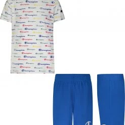 Champion Toddler Boys' Script T-Shirt And Shorts Set For Boys' Blue/black