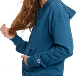 Champion Women's Powerblend Relaxed Hoodie For Women Oxford Gray -Champion Shop unnamed file 50