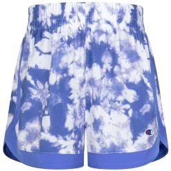 Champion Girls' Tie Dye With Piecing Woven Shorts For Girls' Knockout Pink