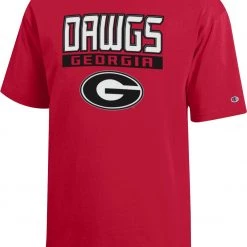 Champion Youth Georgia Bulldogs Red Jersey T-Shirt For Girls'