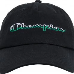 Champion Men's Split Script Dad Adjustable Hat For Men Black