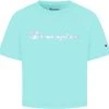 Champion Girls' Tie Dye Graphic Boxy T-Shirt For Girls' Aruba Blue