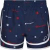 Champion Girls' Varsity Printed Script Woven Shorts For Girls' Navy/white -Champion Shop unnamed file 540