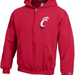 Champion Youth Cincinnati Bearcats Full-Zip Red Hoodie For Girls'