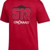 Champion Men's Cincinnati Bearcats 513 Area Code T-Shirt For Men -Champion Shop unnamed file 551