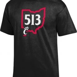 Champion Men's Cincinnati Bearcats 513 Area Code T-Shirt For Men