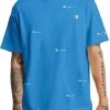Champion Men's Heritage All Over Logo Graphic T-Shirt For Men Blue Jay -Champion Shop unnamed file 575