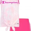 Champion Girls' Tie- Dye Tank Top And Shorts Set For Girls' Urban Lilac