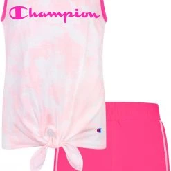Champion Girls' Tie- Dye Tank Top And Shorts Set For Girls' Urban Lilac