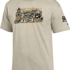 Champion Men's Purdue Boilermakers Oatmeal Asian Culture T-Shirt For Men