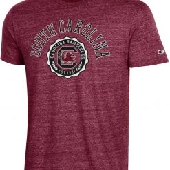 Champion Men's South Carolina Gamecocks Garnet Tri-Blend T-Shirt For Men