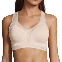 Champion Women's Motion Control Crossback Sports Bra For Women Nude/nude